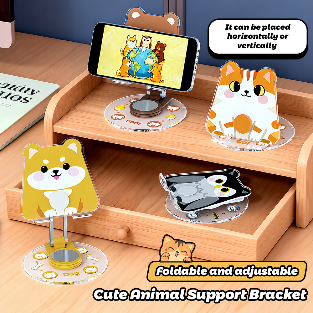 Phone Accessories For Teens - Penyangga Ponsel Hewan Lucu 360 Dapat
