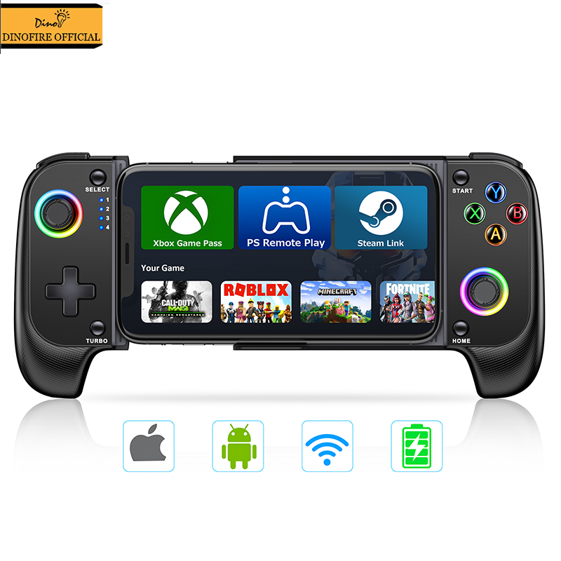 Gaming Trigger Phone - DinoFire Joystick Gamepad ponsel, untuk iPhone