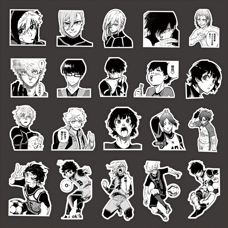 Phone Accessories Toys - 70 Buah Stiker Anime Blue Lock