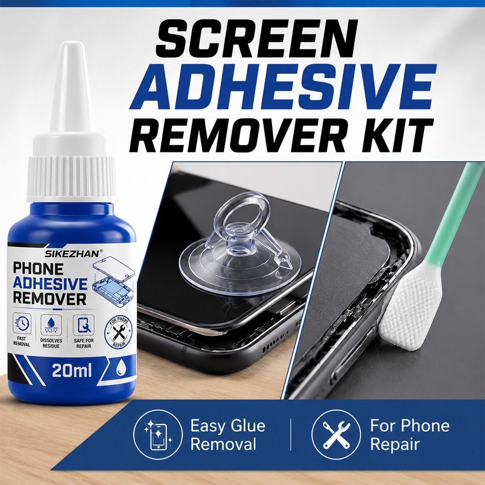 Phone Accessories Repair - Kit Penghilang Perekat Layar Ponsel Profesional,
