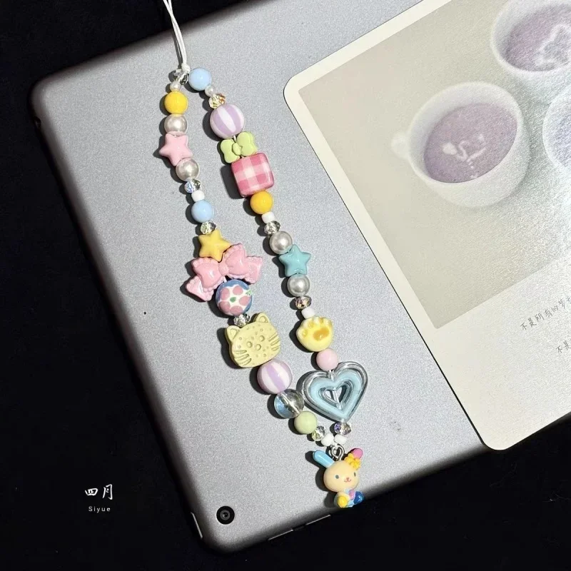 Phone Accessories Toys - Gantungan Kunci Ponsel Manik-Manik Warna-Warni Usahana,