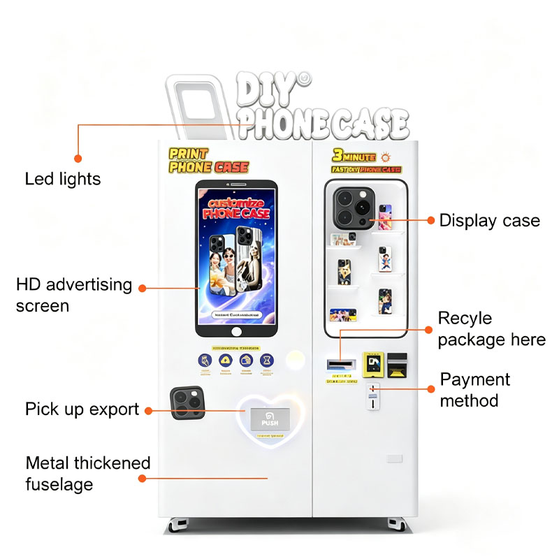 Mesin Pembuat Casing Ponsel Ku - Phone Accessories Vending Machine ulasan dan harga
