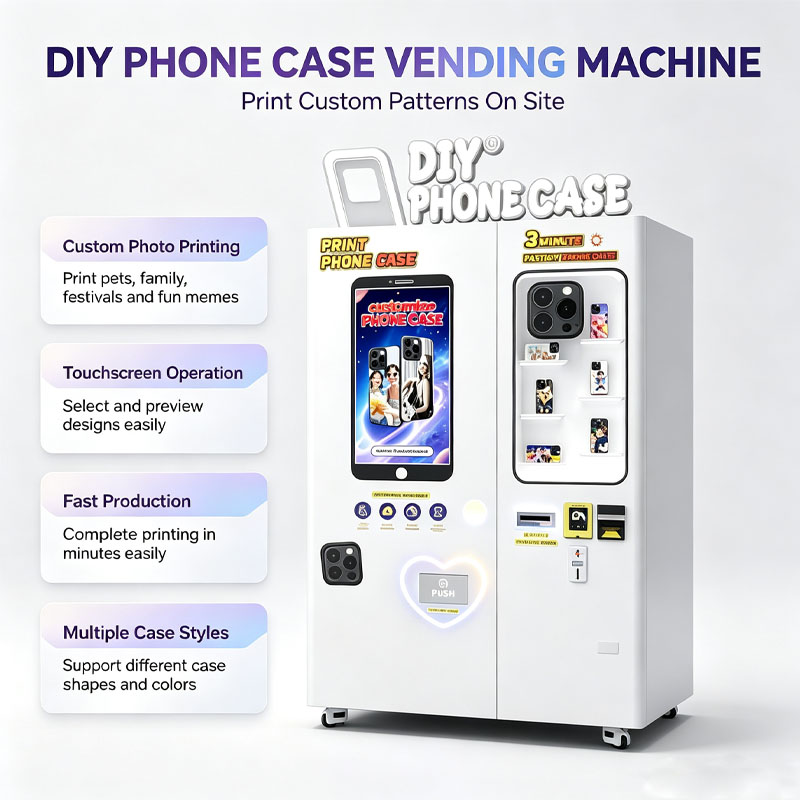 Mesin Pembuat Casing Ponsel Ku - Phone Accessories Vending Machine ulasan dan harga