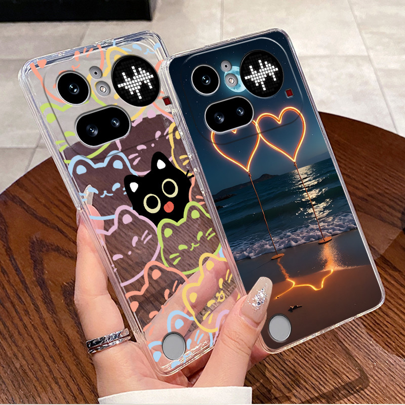 Casing Ponsel Pola Cinta Hitam - Phone Accessories Nothing ulasan dan harga