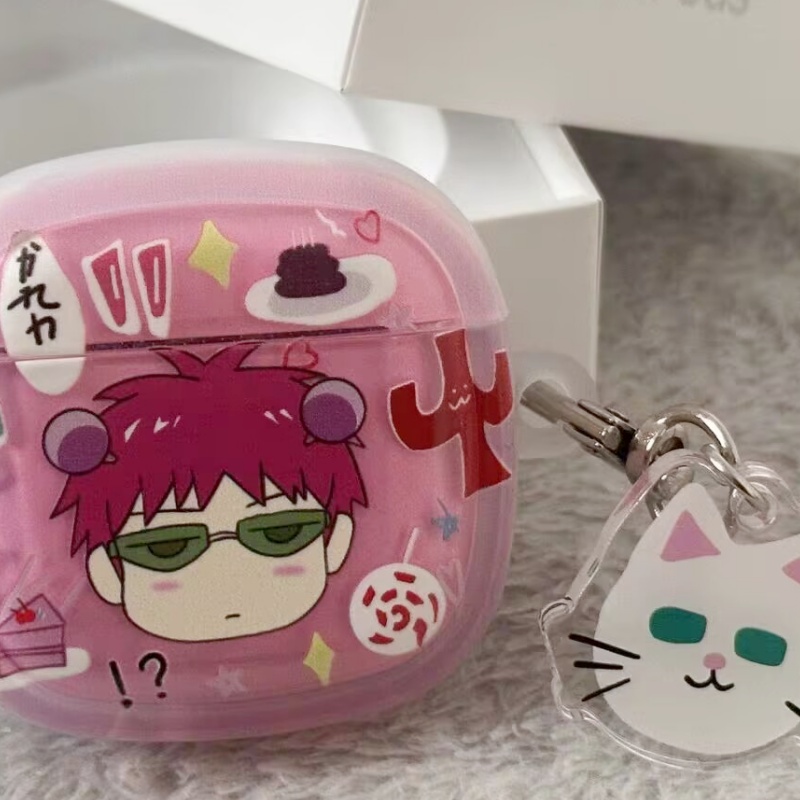 Casing Koleksi Anime Saiki Kus - Wireless Earbuds Case ulasan dan harga