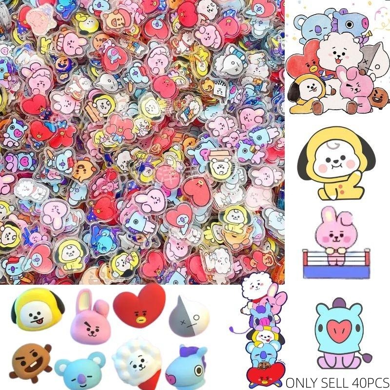 100 Mini BT21 Plat Akrilik DIY - Phone Accessories Toys ulasan dan harga