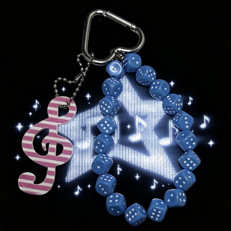 R7UF Gantungan Kunci Not Musik - Phone Accessories For Teens ulasan dan harga