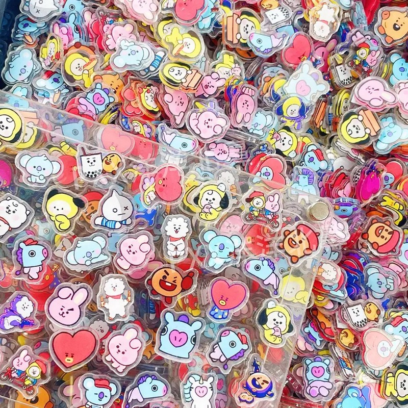 60 Buah 2CM Kawaii BT21 Lembar - Phone Accessories Toys ulasan dan harga