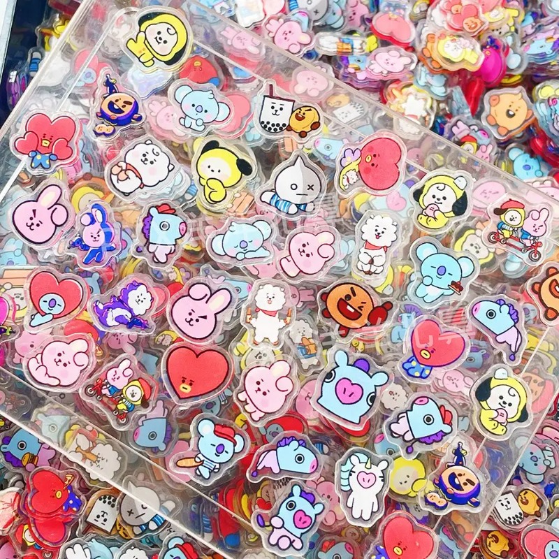 60 Buah 2CM Kawaii BT21 Lembar - Phone Accessories Toys ulasan dan harga
