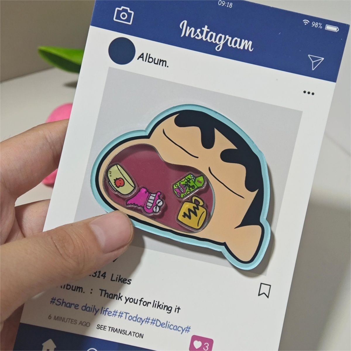 Crayon Shin-chan Portable Airb - Phone Accessories Vending Machine ulasan dan harga